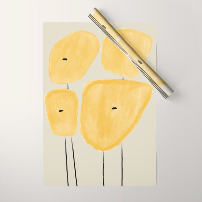 Yellow Flowers  Wrapping Paper Gallery Image 1