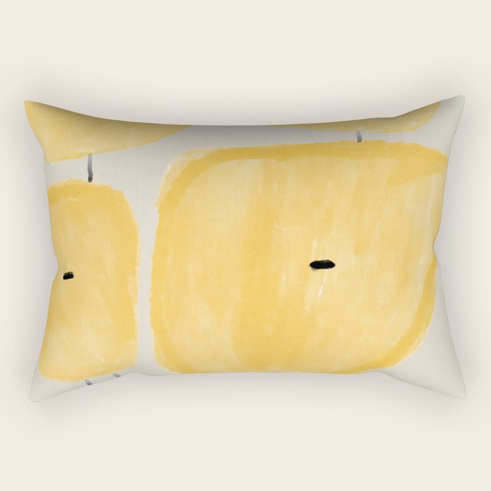 Yellow Flowers  Rectangular Pillow Gallery Image 1