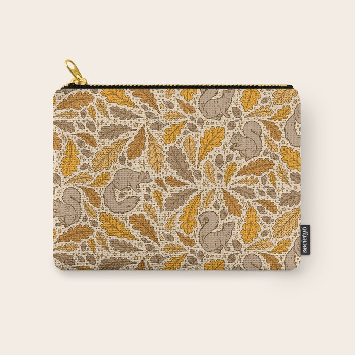 Oak & Squirrels | Autumn Yellows Palette Carry All Pouch Gallery Image 1