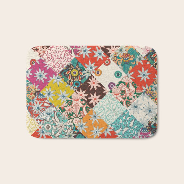 sarilmak patchwork Bath Mat Gallery Image 1
