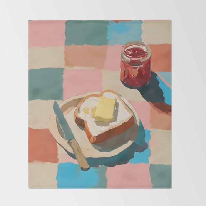 Morning Toast Throw Blanket Gallery Image 2