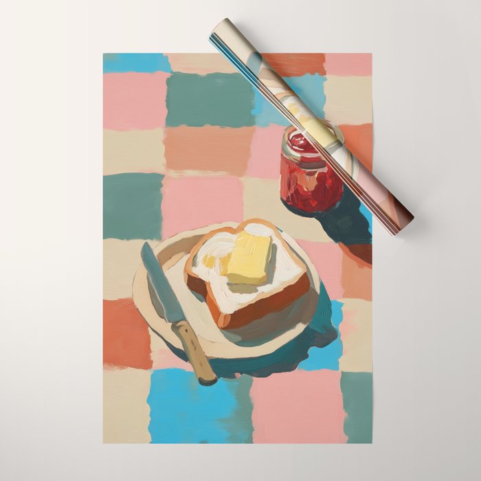 Morning Toast Wrapping Paper Gallery Image 1