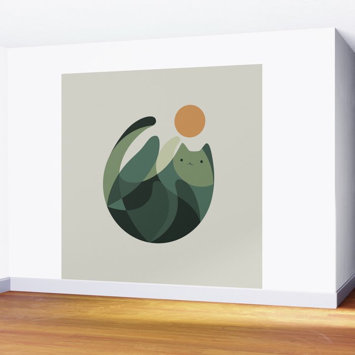 Cat Landscape 121 Wall Mural Gallery Image 2