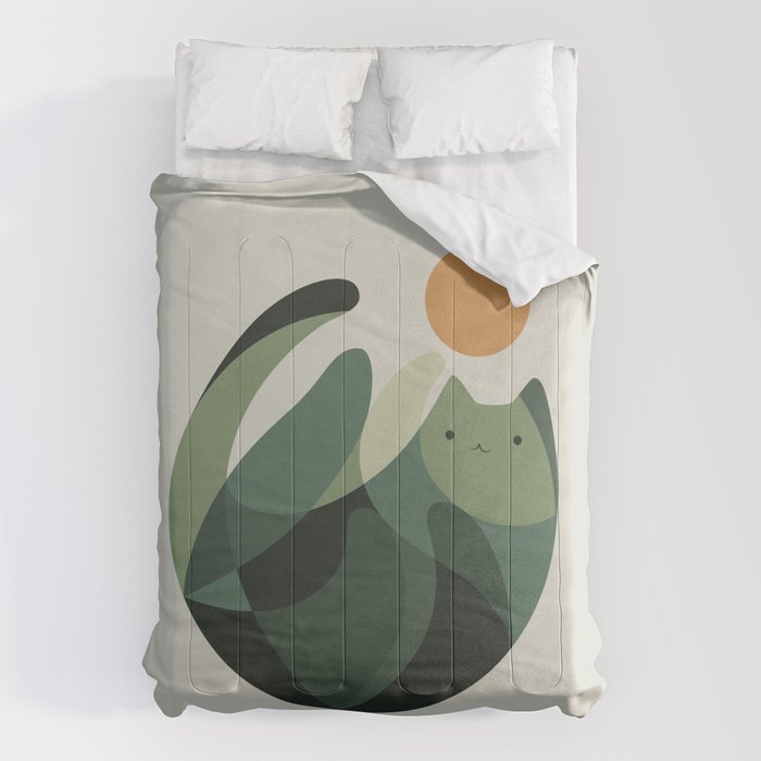 Cat Landscape 121 Comforter Gallery Image 6