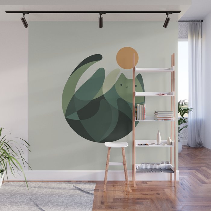 Cat Landscape 121 Wall Mural Gallery Image 1