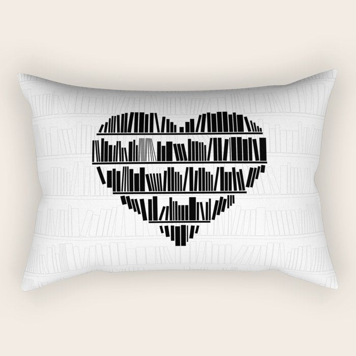 Book Lover II Rectangular Pillow Gallery Image 1