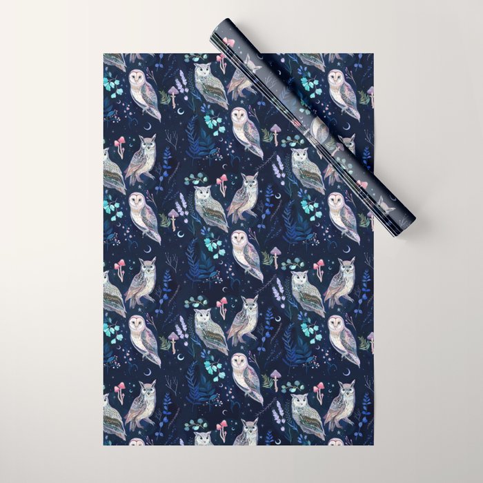 Night Owls Wrapping Paper Gallery Image 1