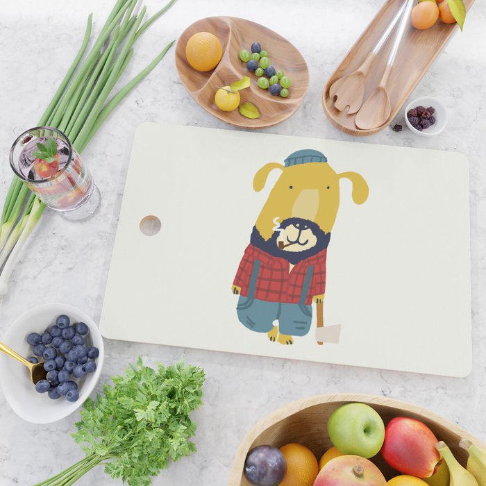 Rugged Roger - the lumberjack Cutting Board Gallery Image 2