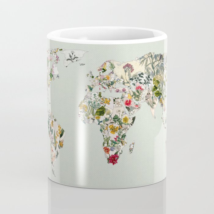 Vintage Botanical World Green Coffee Mug Gallery Image 4