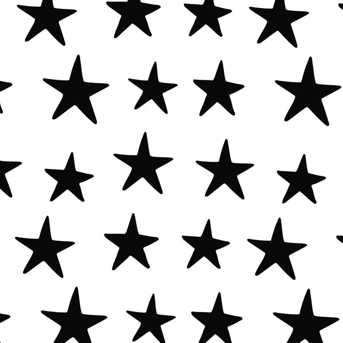 Star Pattern Black On White Coffee Mug Gallery Image 2