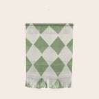 Diamond Pattern Abstract - Green Wall Hanging Gallery Image 1