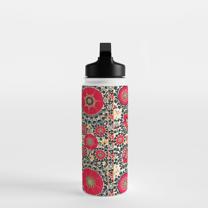 Shakhrisyabz Suzani Uzbek Embroidery Print Water Bottle Gallery Image 3