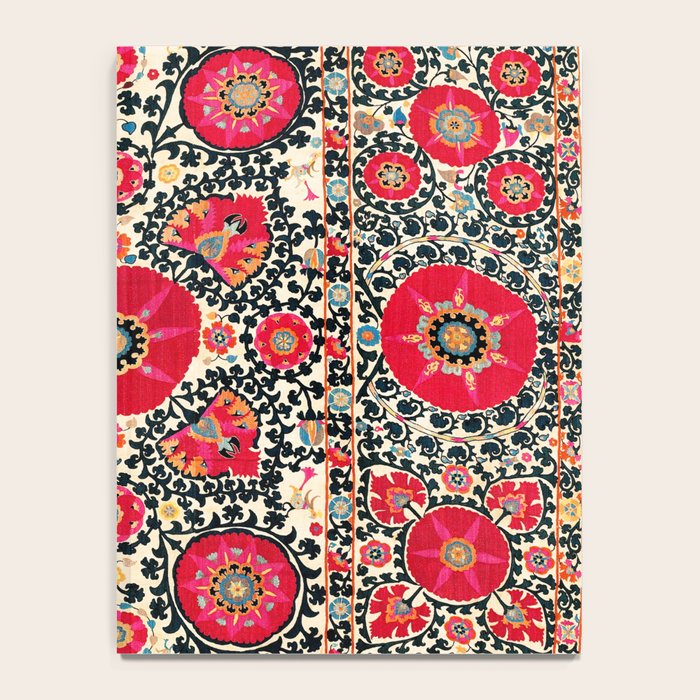 Shakhrisyabz Suzani Uzbek Embroidery Print Notebook Gallery Image 4