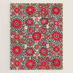 Shakhrisyabz Suzani Uzbek Embroidery Print Jigsaw Puzzle Gallery Image 1
