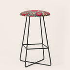 Shakhrisyabz Suzani Uzbek Embroidery Print Stool Gallery Image 1