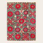 Shakhrisyabz Suzani Uzbek Embroidery Print Poster Gallery Image 4