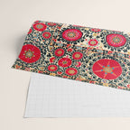 Shakhrisyabz Suzani Uzbek Embroidery Print Wrapping Paper Gallery Image 2