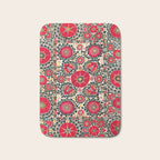 Shakhrisyabz Suzani Uzbek Embroidery Print Bath Mat Gallery Image 1