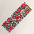 Shakhrisyabz Suzani Uzbek Embroidery Print Yoga Mat Gallery Image 1