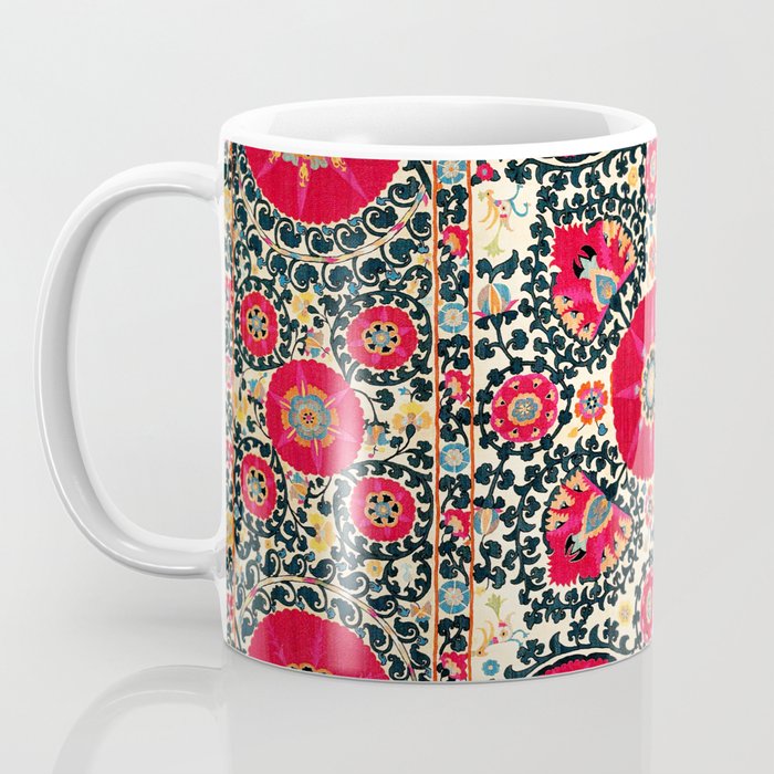 Shakhrisyabz Suzani Uzbek Embroidery Print Coffee Mug Gallery Image 3