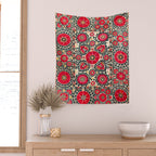 Shakhrisyabz Suzani Uzbek Embroidery Print Wall Tapestry Gallery Image 2