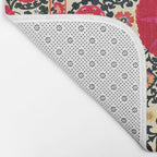 Shakhrisyabz Suzani Uzbek Embroidery Print Bath Mat Gallery Image 2