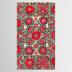 Shakhrisyabz Suzani Uzbek Embroidery Print Tablecloth Gallery Image 2