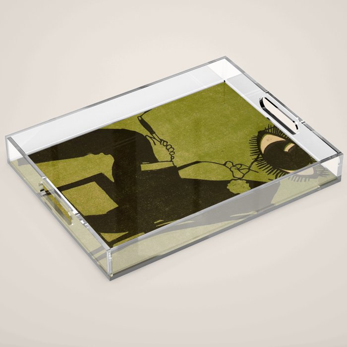 Green Eye Suit Man - Le Temoin Acrylic Tray Gallery Image 1