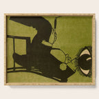 Green Eye Suit Man - Le Temoin Serving Tray Gallery Image 1