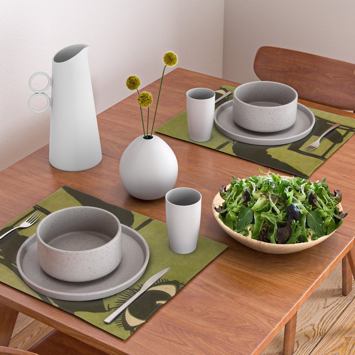 Green Eye Suit Man - Le Temoin Placemat Gallery Image 2