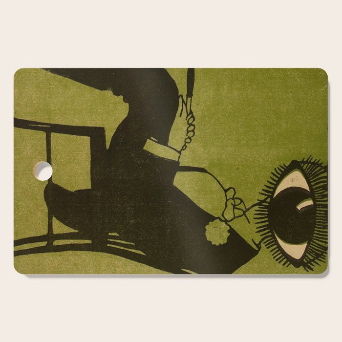 Green Eye Suit Man - Le Temoin Cutting Board Gallery Image 1