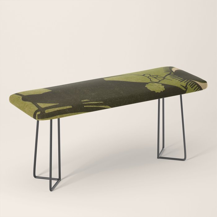 Green Eye Suit Man - Le Temoin Bench Gallery Image 1