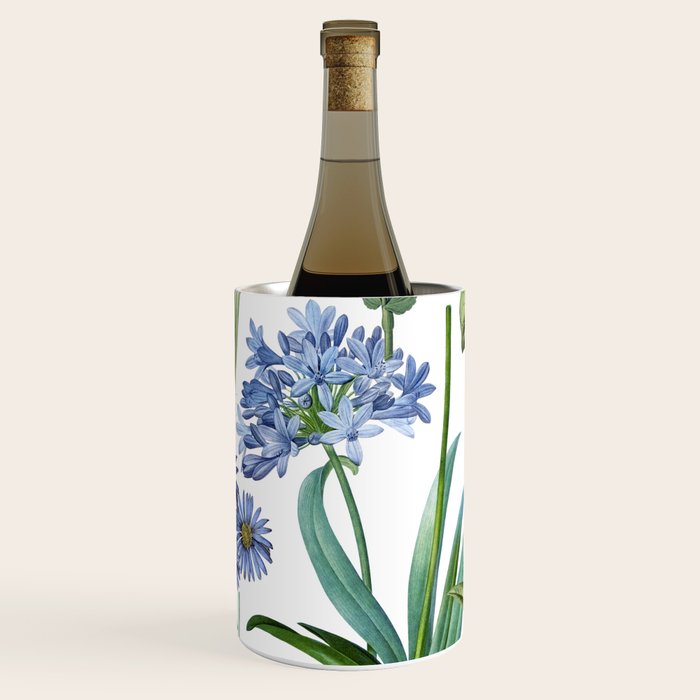 Blue Botanical Floral Wine Chiller Gallery Image 1