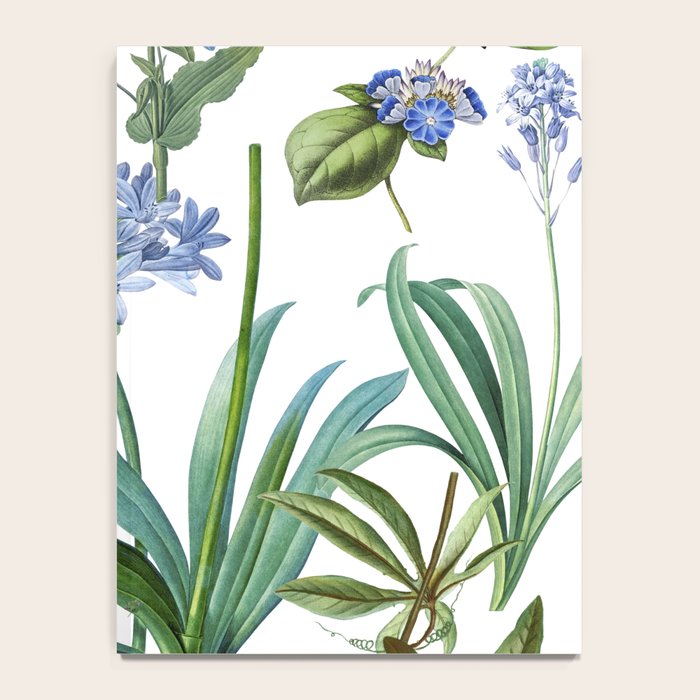 Blue Botanical Floral Notebook Gallery Image 4