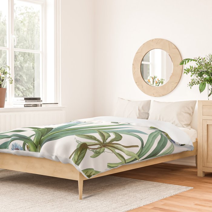 Blue Botanical Floral Duvet Cover Gallery Image 2