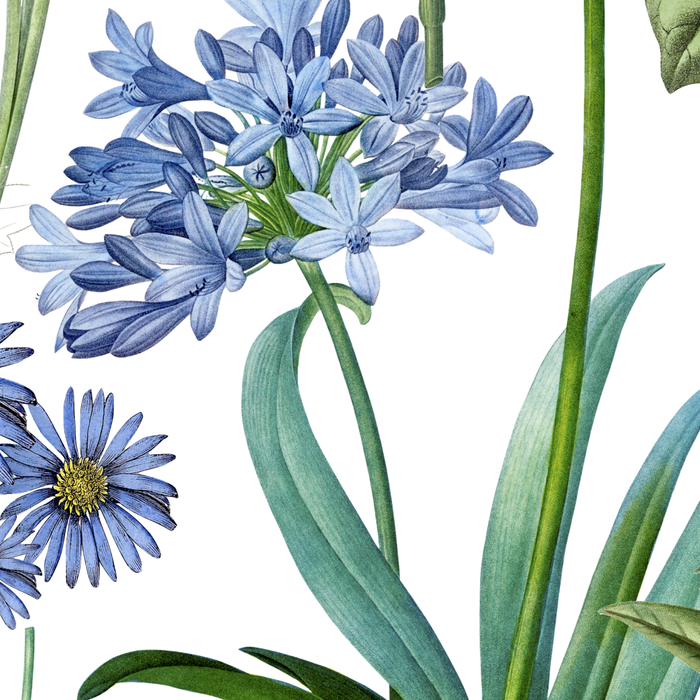 Blue Botanical Floral Coffee Mug Gallery Image 2