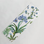 Blue Botanical Floral Yoga Mat Gallery Image 1