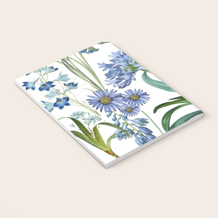 Blue Botanical Floral Notebook Gallery Image 3