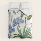 Blue Botanical Floral Comforter Gallery Image 6