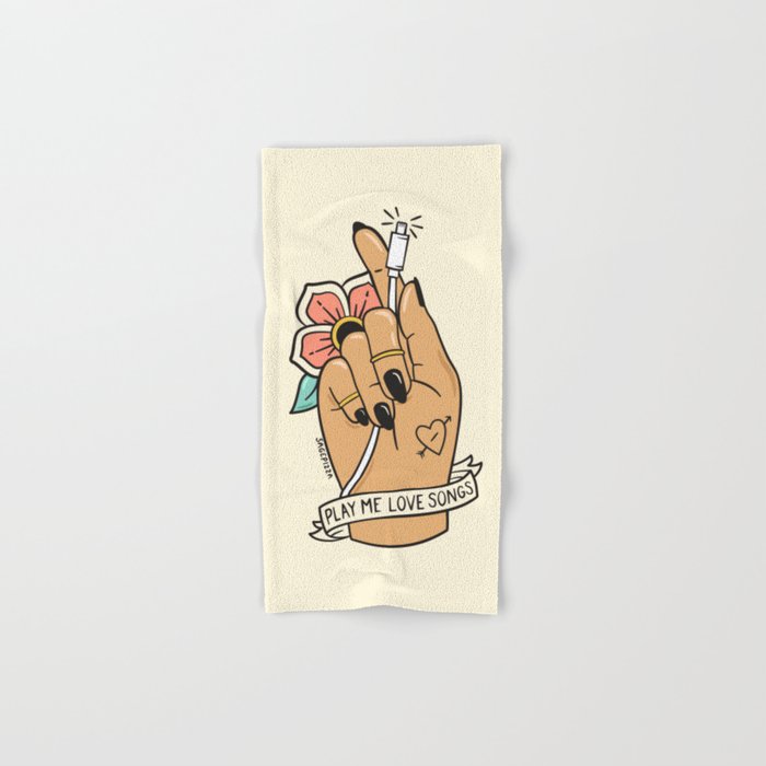 LOVE SONGS (LIGHT) Bath Towel Gallery Image 1