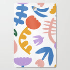Retro spring flower nature drawing Cutting Board Gallery Image 1