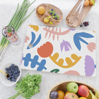 Retro spring flower nature drawing Cutting Board Gallery Image 2