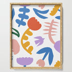 Retro spring flower nature drawing Serving Tray Gallery Image 1