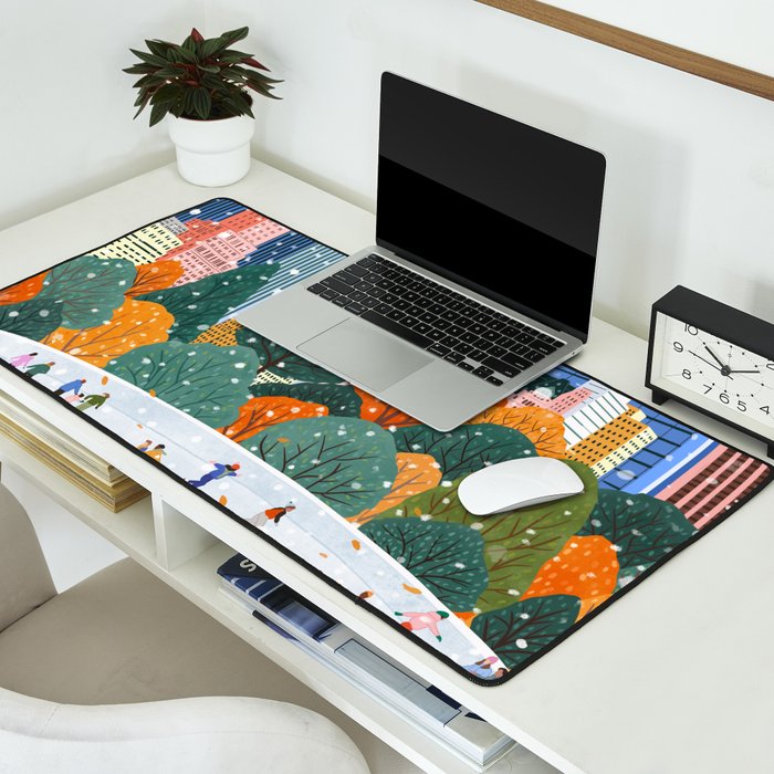 Winter in New York City Desk Mat Gallery Image 2