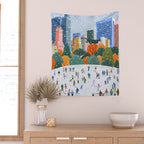 Winter in New York City Wall Tapestry Gallery Image 2