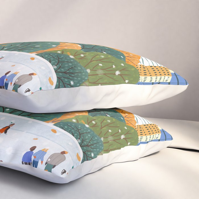 Winter in New York City Pillow Sham Gallery Image 3