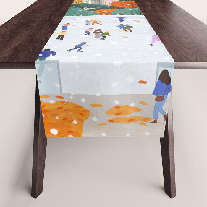 Winter in New York City Table Runner Gallery Image 1