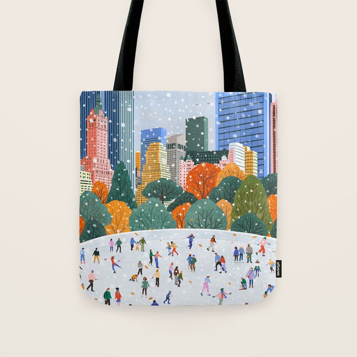 Winter in New York City Tote Bag Gallery Image 1