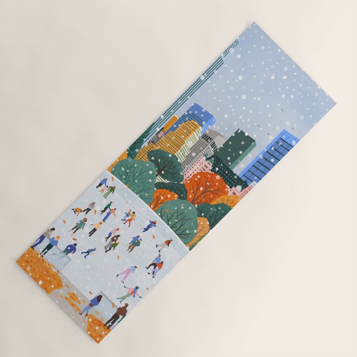 Winter in New York City Yoga Mat Gallery Image 1