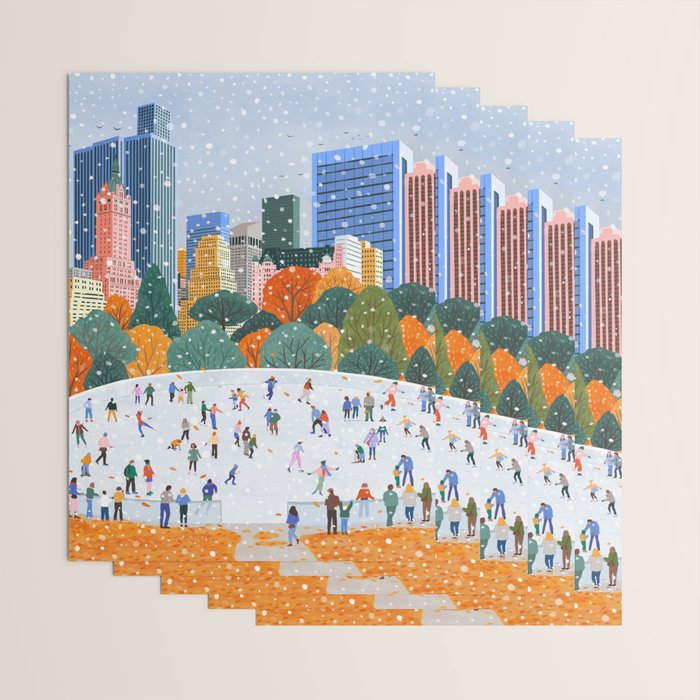 Winter in New York City Wrapping Paper Gallery Image 3